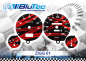 Preview: Speedometer Discs for Audi B3 B4 80 90 B4 - ZIGG EDITION