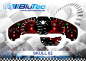 Preview: Speedometer Dials series for BMW E36 - SKULL EDITION