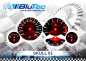 Preview: Speedometer Dials series for BMW E34 - SKULL EDITION