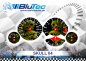 Preview: Speedometer Dials series for BMW E34 - SKULL EDITION