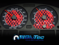 Preview: Speedometer Dials series for BMW E46 - BLACK vs RACE RED