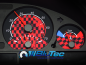 Preview: Speedometer Dials series for BMW E46 - BLACK vs RACE RED