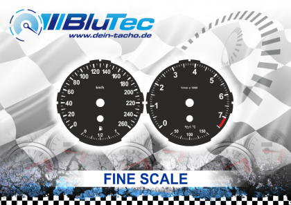 Speedometer Dials series for BMW LCI E81 E82 E84 E87 E88 - LCI FINE SCALING