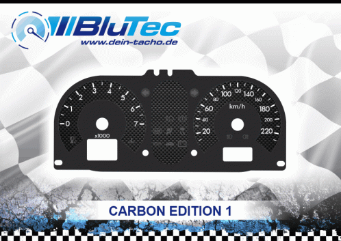 Speedometer Discs for Ford Fiesta MK6 - CARBON EDITION