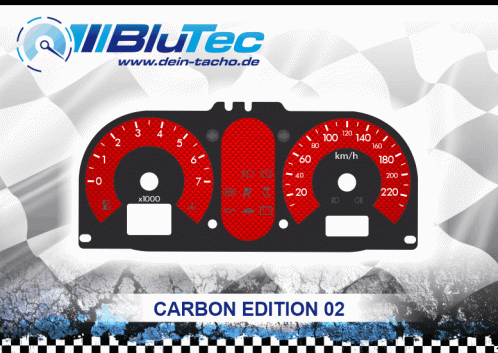 Speedometer Discs for Ford Fiesta MK6 - CARBON EDITION