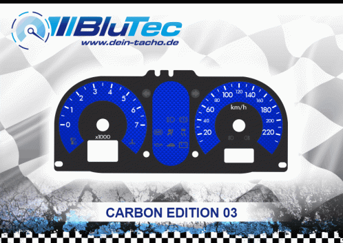 Speedometer Discs for Ford Fiesta MK6 - CARBON EDITION