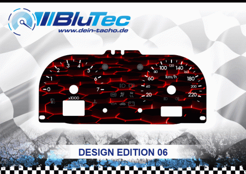 Tachoscheiben für Ford Fiesta MK6 - DESIGN EDITION 06