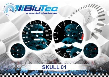 Speedometer Dials series for BMW E30 - SKULL EDITION