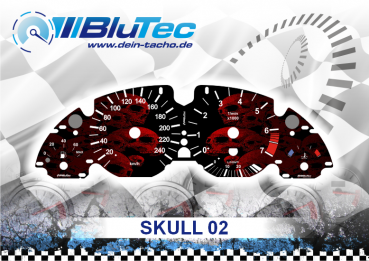 Speedometer Dials series for BMW E38 E39 E53 - SKULL EDITION