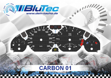 Speedometer Dials series for BMW E46 - CARBON EDITION