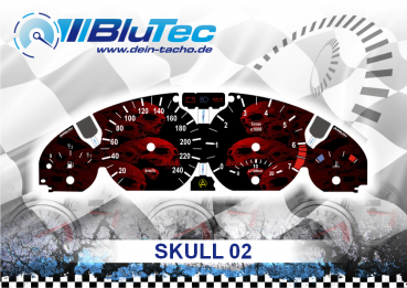 Speedometer Dials series for BMW E46 - SKULL EDITION