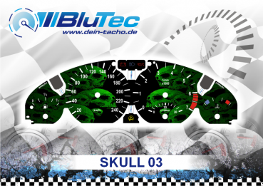 Speedometer Dials series for BMW E46 - SKULL EDITION