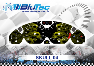 Speedometer Dials series for BMW E46 - SKULL EDITION