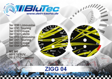 Speedometer Dials series for BMW E60-E64, E70-E71, E90-E93 6 Zylinder - ZIGG EDITION