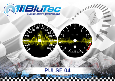 Tachoscheiben Modellreihe BMW E81 E82 E84 E87 E88 - PULSE EDITION