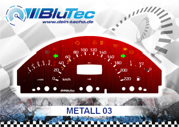 Speedometer Discs for Mercedes A-Klasse - METALL EDITION