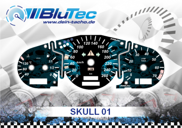 Speedometer Discs for Mercedes SLK R170 - SKULL EDITION