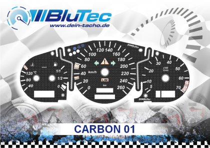 Speedometer Discs for Mercedes SLK R170 - CARBON EDITION
