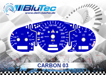 Tachoscheiben für Mercedes SLK R170 - CARBON EDITION