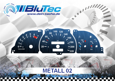 Tachoscheiben für Opel Astra F, Vectra A, Calibra - METALL EDITION