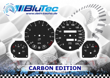 Speedometer Discs for Opel Corsa B, Tigra A - CARBON EDITION