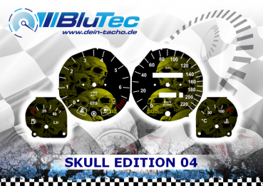 Speedometer Discs for Opel Corsa B, Tigra A - SKULL EDITION