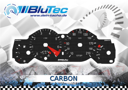 Speedometer Discs for Peugeot 206 CC - CARBON EDITION
