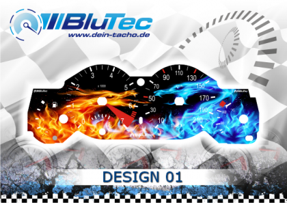 Speedometer Discs for Peugeot 206 CC - DESIGN EDITION 01