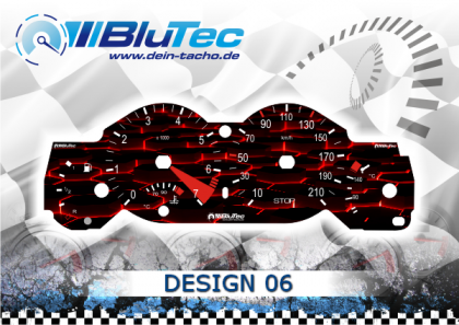 Speedometer Discs for Peugeot 206 CC - DESIGN EDITION 06