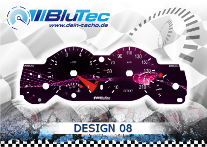 Speedometer Discs for Peugeot 206 CC - DESIGN EDITION 08