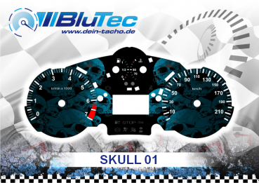 Speedometer Discs for Peugeot 206+ - CSKULL EDITION