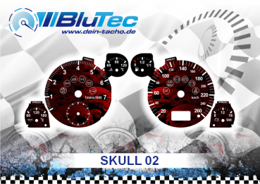 Speedometer Discs for AUDI A3 A4 A6 B5 - SKULL EDITION