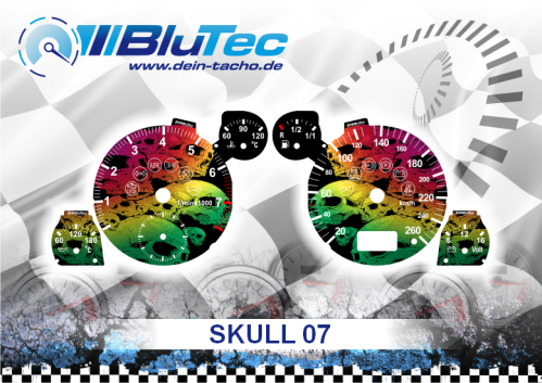 Speedometer Discs for AUDI A3 A4 A6 B5 - SKULL EDITION