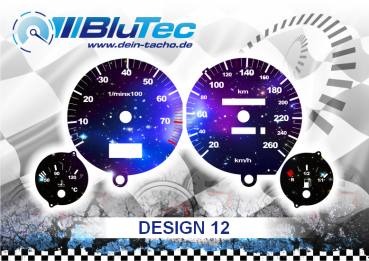 Tachoscheiben für Audi B3 B4 80 90 - Design Edition 12