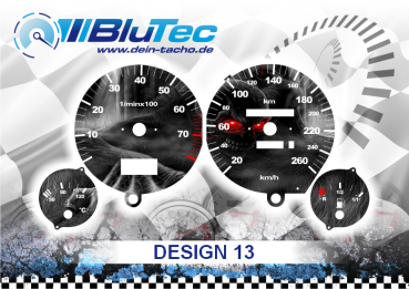 Tachoscheiben für Audi B3 B4 80 90 - Design Edition 13