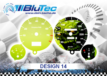 Tachoscheiben für Audi B3 B4 80 90 - Design Edition 14