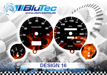 Tachoscheiben für Audi B3 B4 80 90 - Design Edition 16