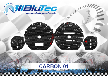 Speedometer Discs for AUDI 100 200 C4 - CARBON EDITION