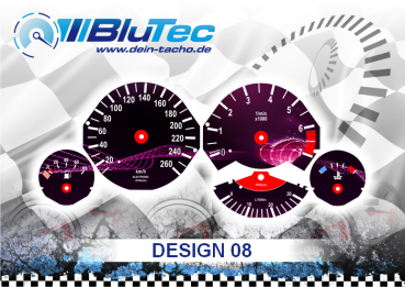 Speedometer Dials series for BMW E34 - Design Edition 08