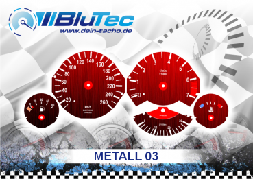 Tachoscheiben Modellreihe BMW E34 - METALL EDITION