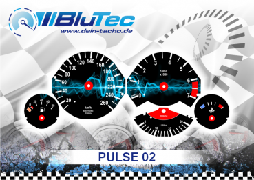 Tachoscheiben Modellreihe BMW E34 - PULSE EDITION