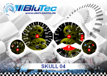 Speedometer Dials series for BMW E34 - SKULL EDITION