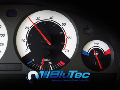 Speedometer Dials series for BMW E38 E39 E53 - WHITE vs BLACK