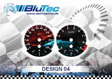 Speedometer Dials series for BMW E60-E64, E70-E71, E90-E93 6 Zylinder - Design Edition 04