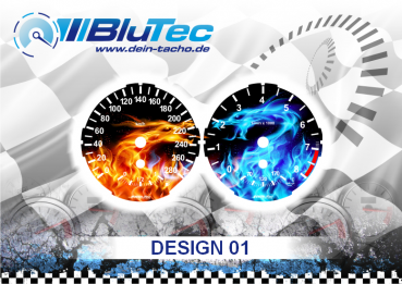 Speedometer Dials series for BMW E81 E82 E84 E87 E88 - Design Edition 01