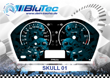 Speedometer Dials series for BMW F20-F21-F22-F23 - SKULL EDITION