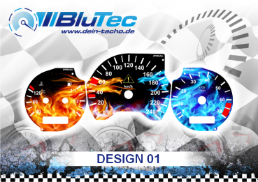 Speedometer Discs for Mercedes C-Klasse W202 - DESIGN EDITION 01