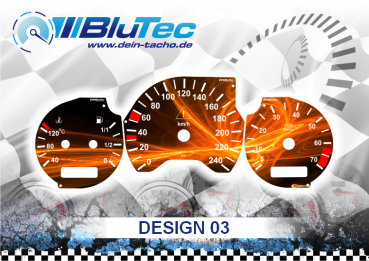 Speedometer Discs for Mercedes C-Klasse W202 - DESIGN EDITION 03