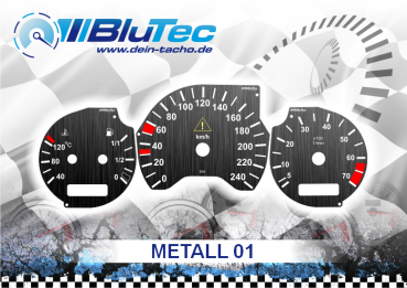 Speedometer Discs for Mercedes C-Klasse W202 - METALL EDITION