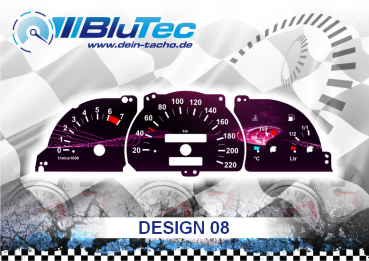 Speedometer Discs for Opel Astra F, Vectra A, Calibra - DESIGN EDITION 08